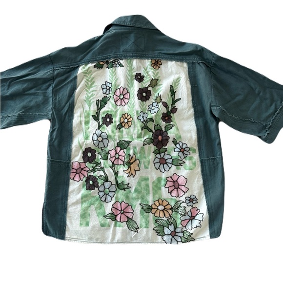 NWOT Women's Free People We The Free Kimono Floral Embroidered Top Size XS - Picture 2 of 7
